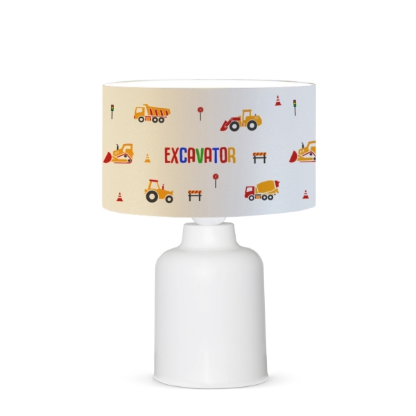 Homing Fabric Construction Machinery Kids Room Lampshade AYD-3050