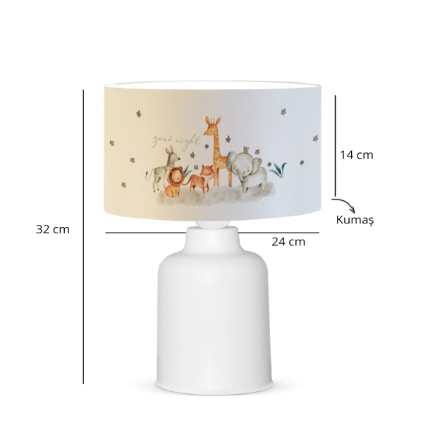 Homing Fabric Cute Animals Kids Room Lampshade AYD-3052