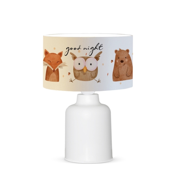 Homing Fabric Owl and Friends Kids Room Lampshade AYD-3053