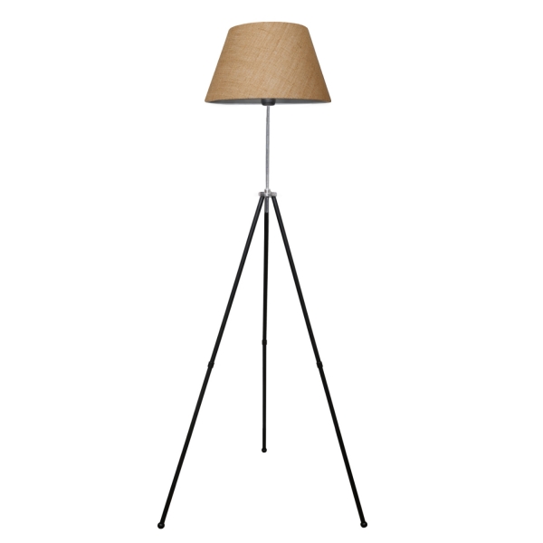 Homing Metal Body Tripod Floor Lamp-Wicker Conical AYD-3072