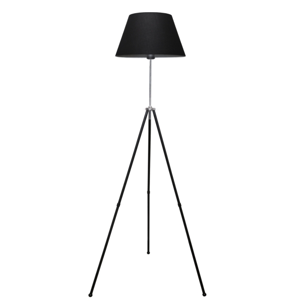 Homing Metal Body Tripod Floor Lamp-Black Conical AYD-3073