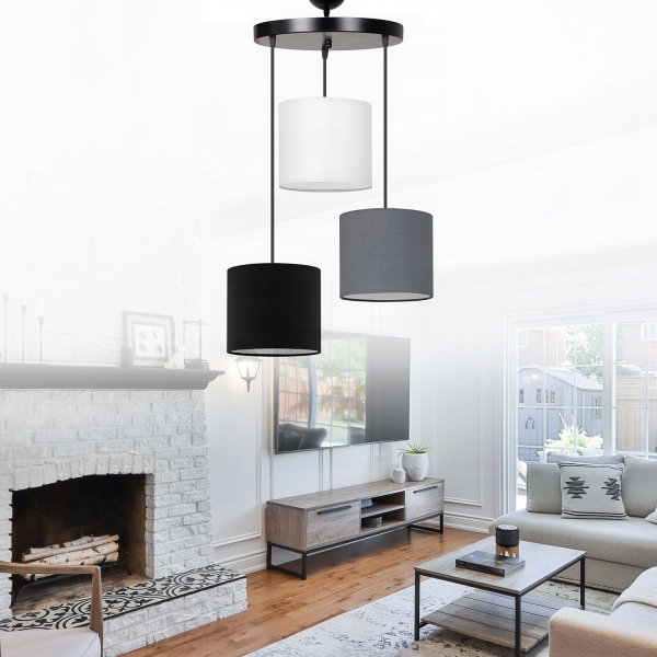 Homing Sveto Fabric 3-Piece Ceiling Pendant Lamp AYD-3095