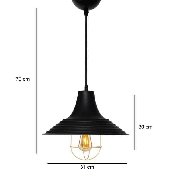 Homing Retro Rustic Metal Single Pendant AYD-3096