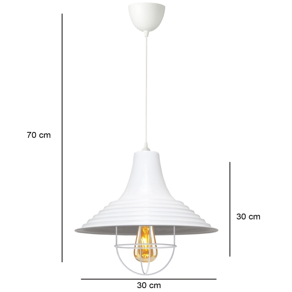 Homing Retro Rustic White Metal Single Pendant AYD-3099