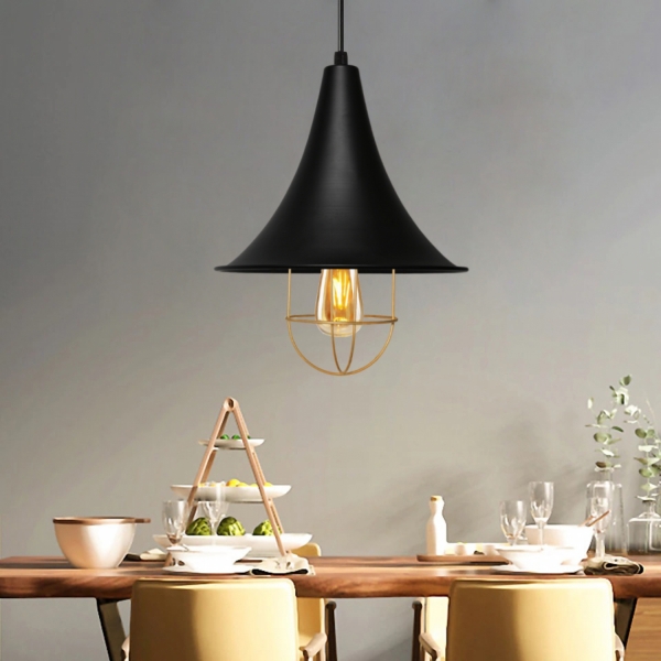 Homing Retro Rustic Black Metal Single Pendant Lamp No:1 AYD-3100