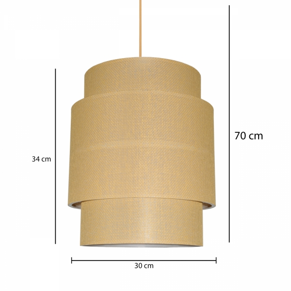 Homing Exclusive Rattan Knitted Fabric Pendant AYD-3111