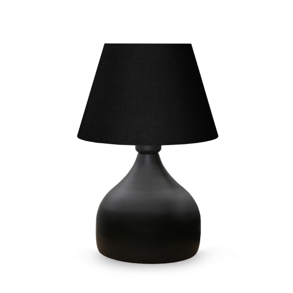 Homing Milano 2 Piece Set Metal Body Black Fabric Lampshade AYD-3123