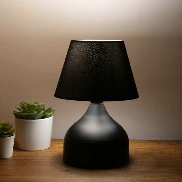 Homing Milano Metal Body Black Fabric Lampshade AYD-3125