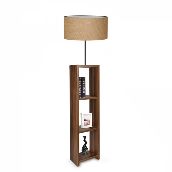 Homing Decorative Shelf Jute Fabric Floor Lamp AYD-3142