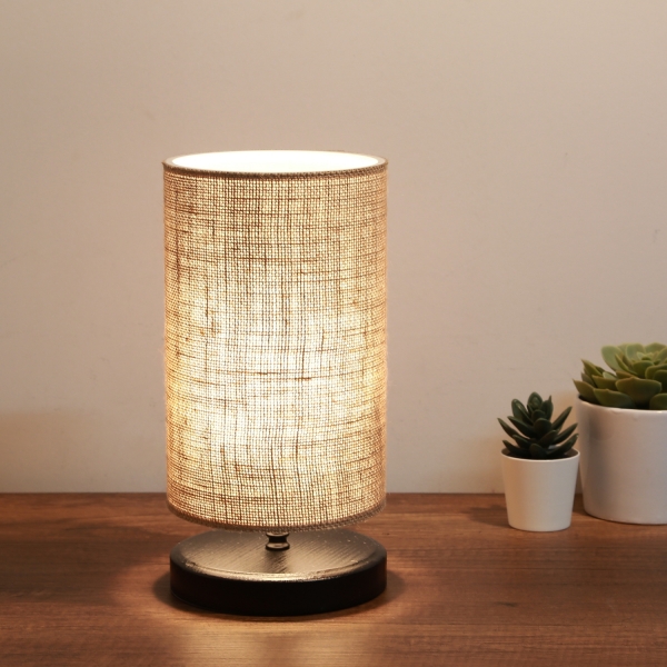 Homing Straw Fabric Design Wooden Leg Lampshade AYD-3155