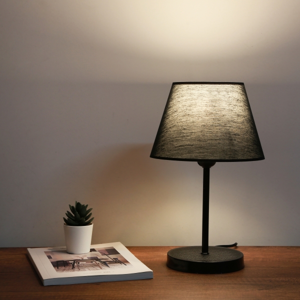 Homing Black Fabric Black Body Lampshade AYD-3156