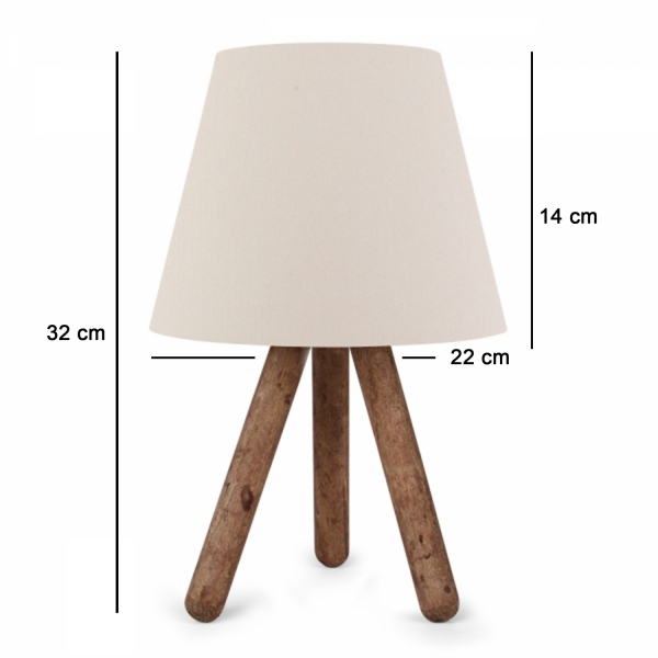 Homing Design Wooden Cream Fabric Head Lampshade AYD-3170