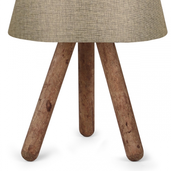 Homing Design Wooden Sand Beige Fabric Head Lampshade AYD-3171