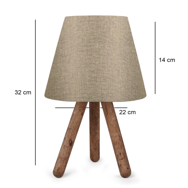 Homing Design Wooden Sand Beige Fabric Head Lampshade AYD-3171