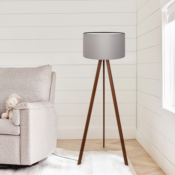 Homing Wooden Tripod Floor Lamp AYD-3192