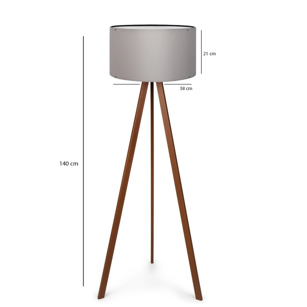 Homing Wooden Tripod Floor Lamp AYD-3192