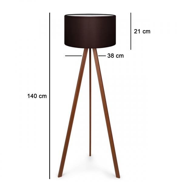 Homing Wooden Tripod Floor Lamp AYD-3194