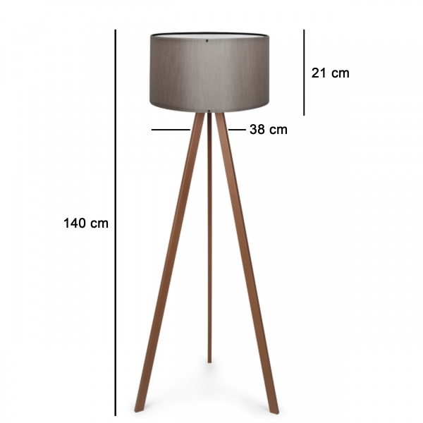 Homing Wooden Tripod Floor Lamp AYD-3198