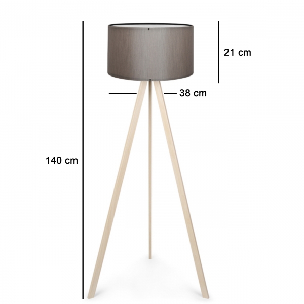 Homing Wooden Tripod Floor Lamp AYD-3199