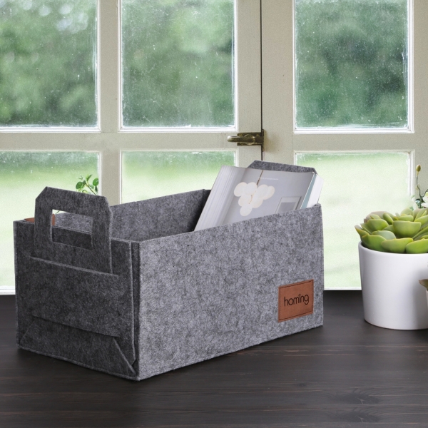 Homing Multi-Purpose Felt Organizer Basket 30 cm x 20 cm 15 cm HMY-6259