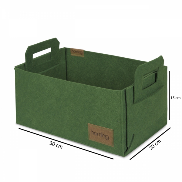 Homing Çok Amaçlı Keçe Organizer Sepet 30 cm x 20 cm 15 cm HMY-6260