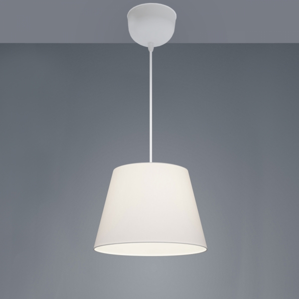 Homing Sofia White Fabric 22' Pendant AYD-3225