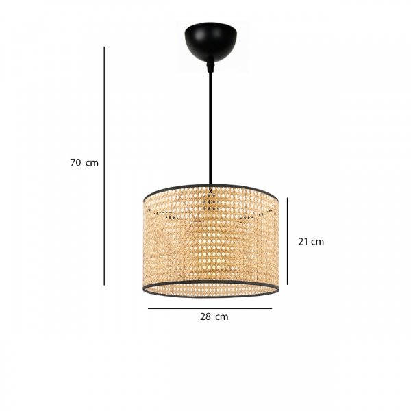 Homing Exclusive Rattan Hazeran Pendant Lamp 28' AYD-3277