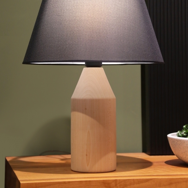 Homing Soho Natural Series Wooden Lampshade Black AYD-3304