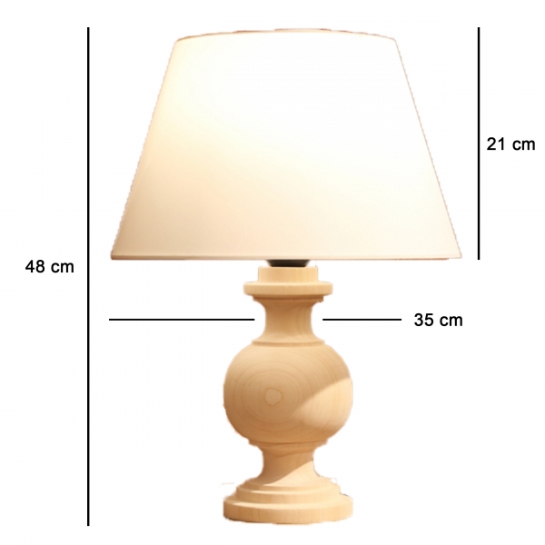 Homing Life Series Natural Wooden Lampshade Cream AYD-3307