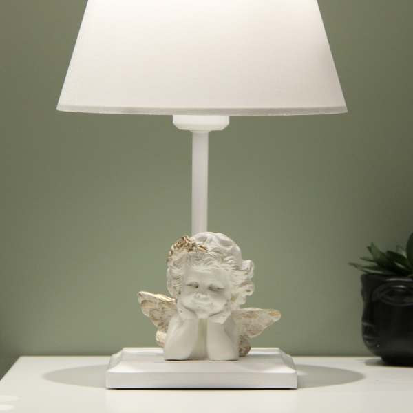 Homing White Fabric Angel Lampshade AYD-3318