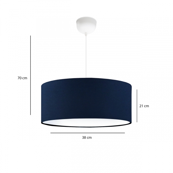 Homing Marine Series 38 Dark Blue Fabric Pendant Lamp AYD-3326