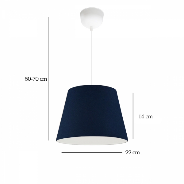 Homing Marine Series 22 Dark Blue Fabric Pendant Lamp AYD-3327