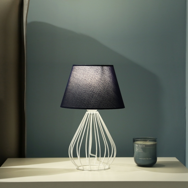 Homing Marine Series Navy Blue Fabric Metal Wire Lampshade AYD-3333