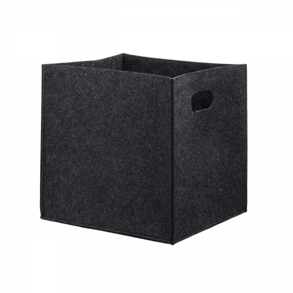 Homing Black 4-Purpose Felt Organizer Organizer Basket Set // 30x30 cm HMY-6355