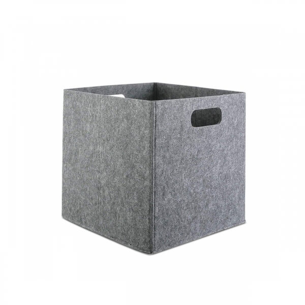 Homing Gray Multi-Purpose Felt Organizer Cabinet Organizer Basket // 24x24 cm HMY-6360