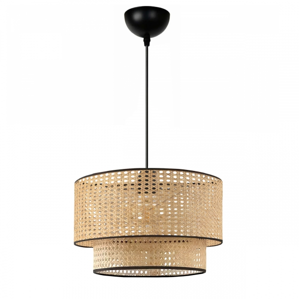 Homing Hazeran Rattan 2 Tier Pendant Lamp AYD-3352