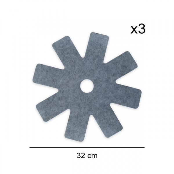 Homing Pot and Pan Protector Felt Set of 3 HMY-6364