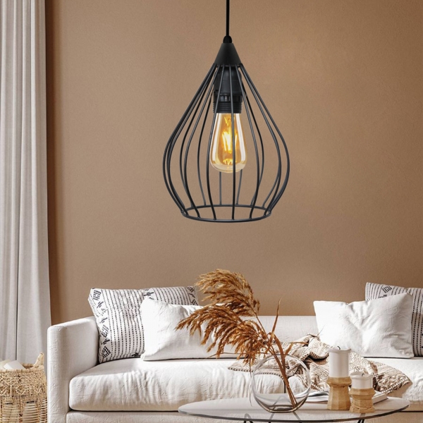 Homing Metal Wire Black Mini Pendant Lamp AYD-3371