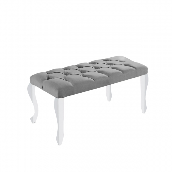 Homing Zenit Foot Bench Grey Quilted SEH-4602