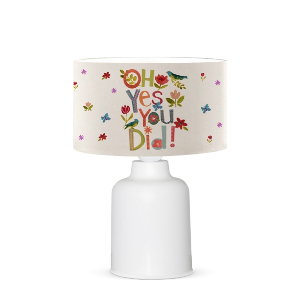 Homing Patterned Fabric Lampshade AYD-3377