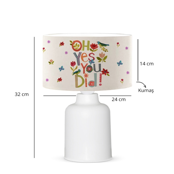 Homing Patterned Fabric Lampshade AYD-3377