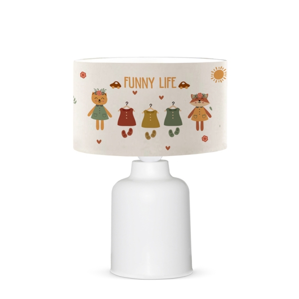 Homing Funny Life Fabric Lampshade AYD-3380