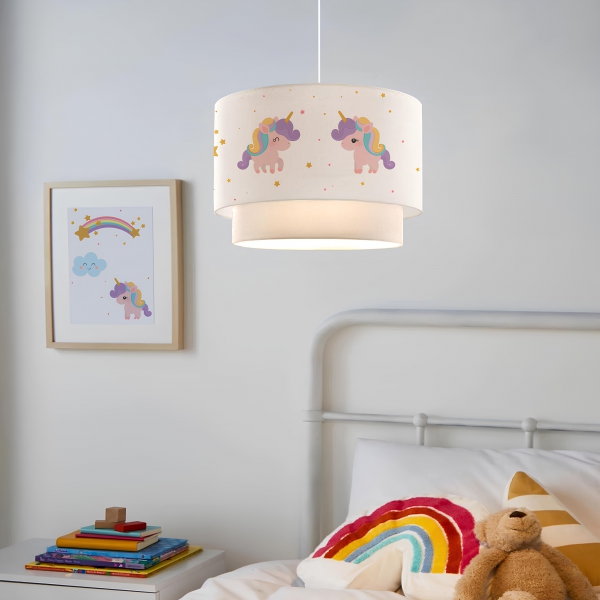 Homing Home Modern Cake Unicorn Patterned Pendant Lamp AYD-3384