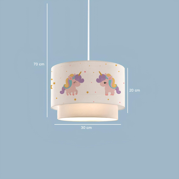 Homing Home Modern Cake Unicorn Patterned Pendant Lamp AYD-3384