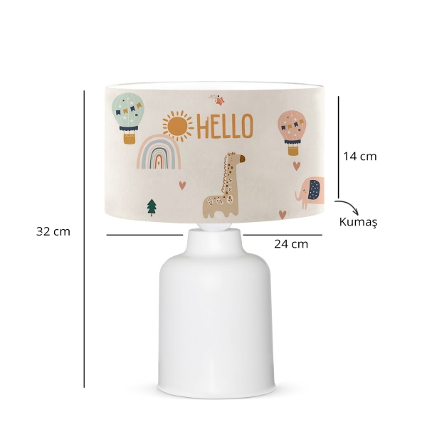 Homing Fabric Hello Friends Kids Room Lampshade AYD-3395