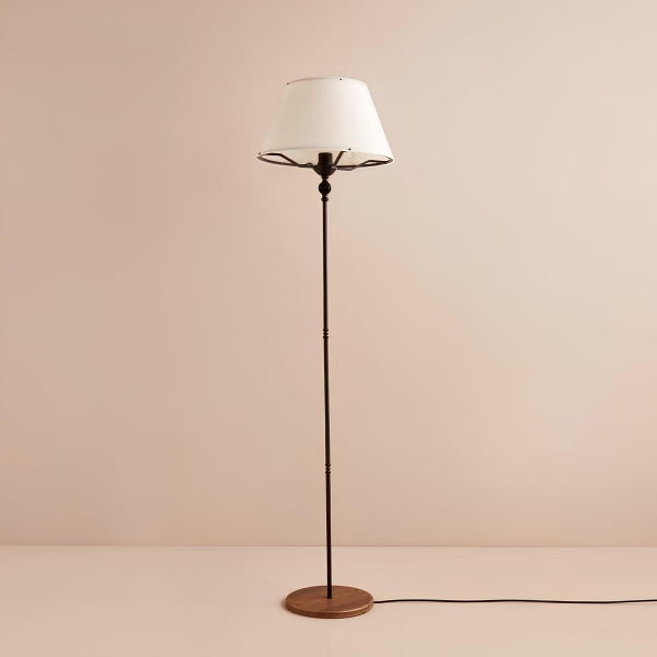 Homing Wooden Base Metal Body Floor Lamp AYD-3488