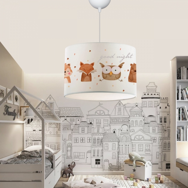 Homing Kids Fabric Printed Children's Room Pendant Lamp 28 pcs. AYD-3525