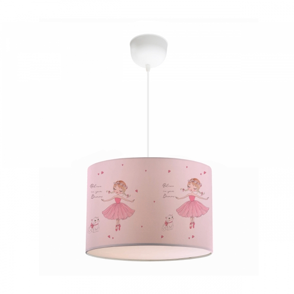 Homing Kids Fabric Printed Children's Room Pendant Lamp 28 cm AYD-3526