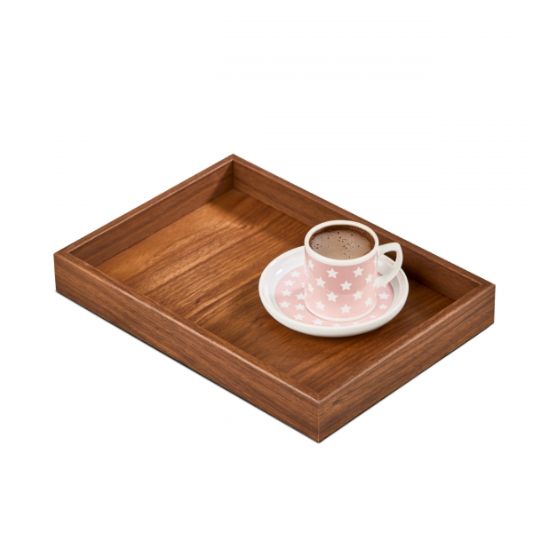 Homing Decorative Tray Walnut M-3064