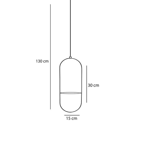 Homing Modern Tasarım Askılı  Set Çiçeklik Saksılık SEH-4611